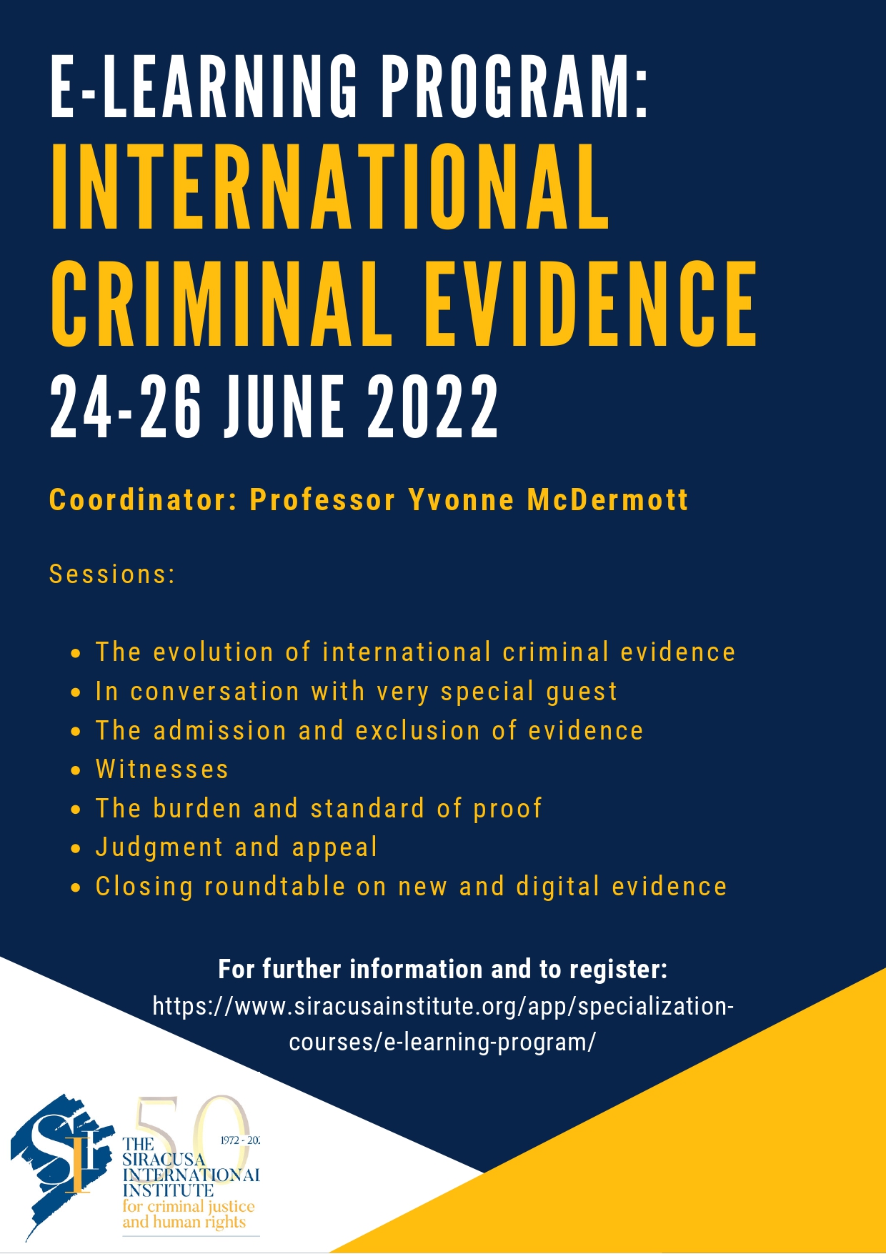 E-Learning Programme: International Criminal Evidence