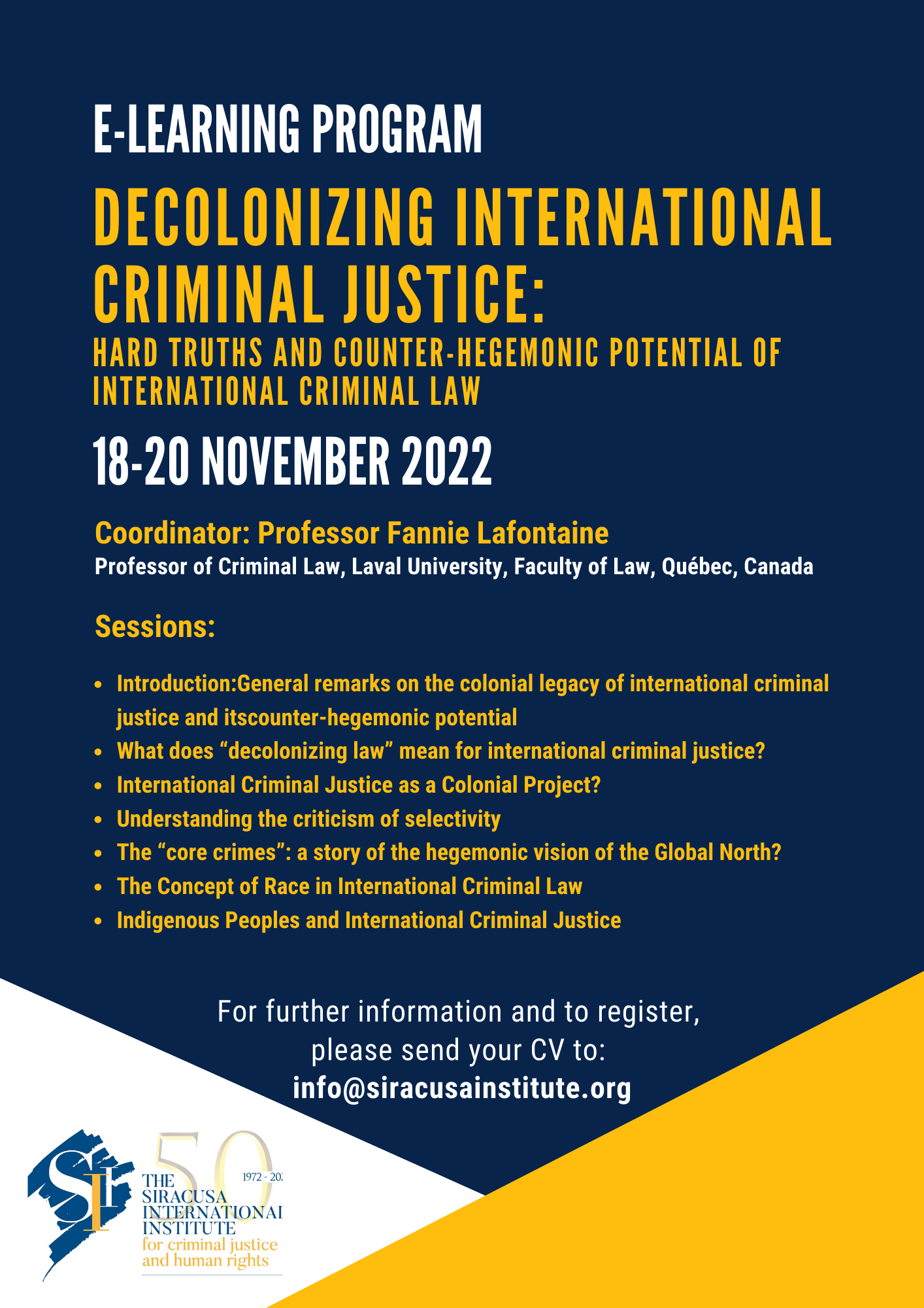 E-learning Programme: Decolonizing International Criminal Justice