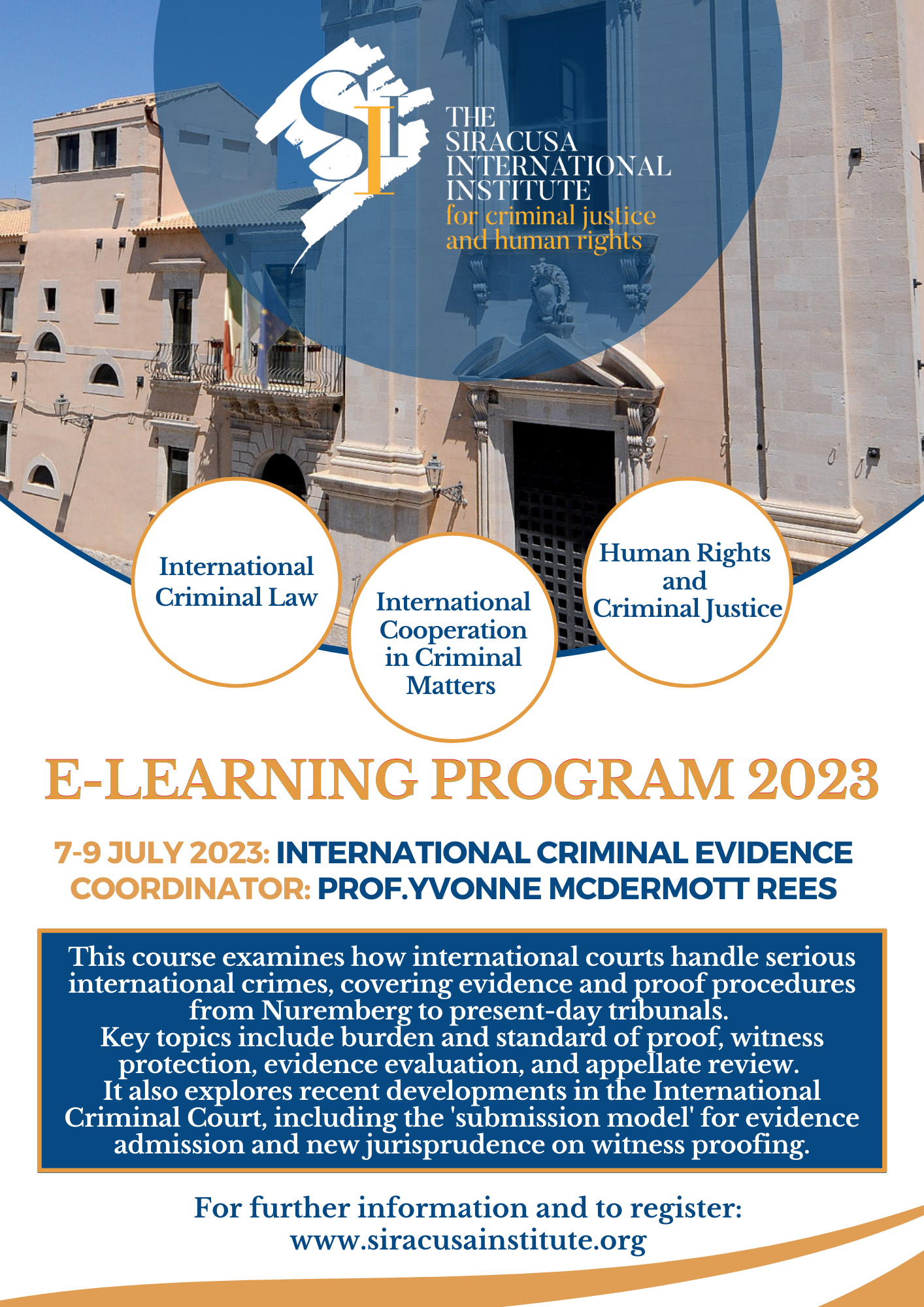 E-learning Programme 2023: International Criminal Evidence
